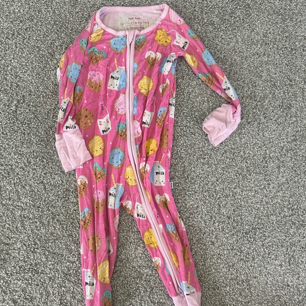 Little Sleepies Zippie 6-12m Pink
